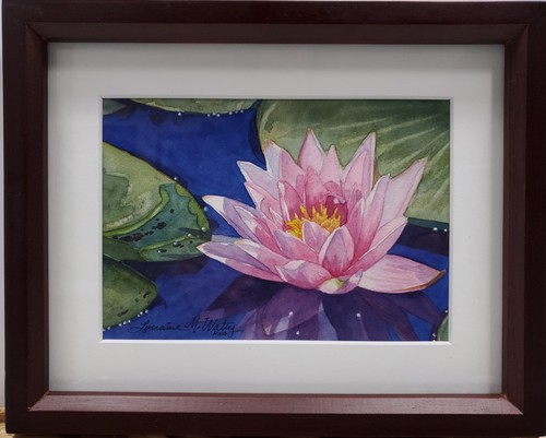 Click to view detail for Pink Waterlily 4.5x6.5 $245